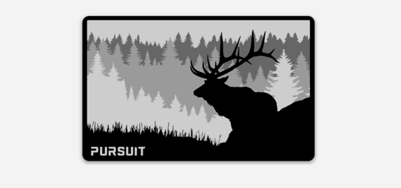 Skyline Elk Sticker 3.5"x2"