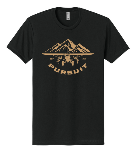 Airplane/Elk T-Shirt Black