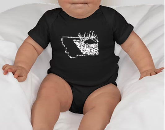 MT Elk Baby Bodysuit