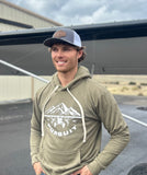 Airplane/Elk Hoodie Military Green