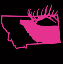 Montana Elk Decal ~ 7x5 inch