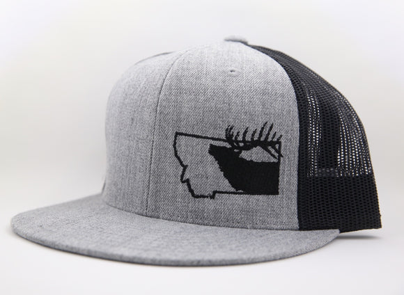 Montana Elk Flat Brim Snapback