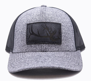 Elk Skull Leather Patch Hat