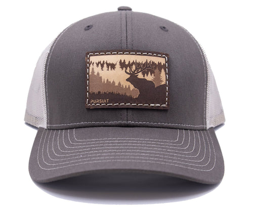 Skyline Elk Leather Patch Trucker