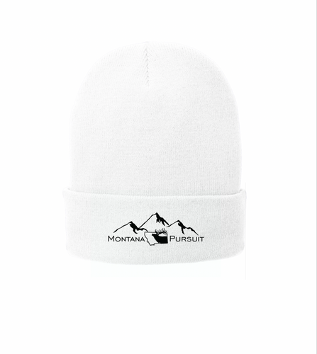 MP Logo Beanie (white/black)