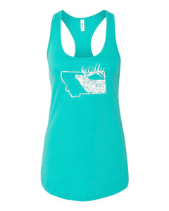 Womens MT Elk Racerback Tank